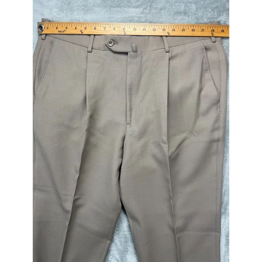 Keithmoor Mens Dress‎ Pants Trousers Size 36R (Real 38x35) Brown 100% Wool